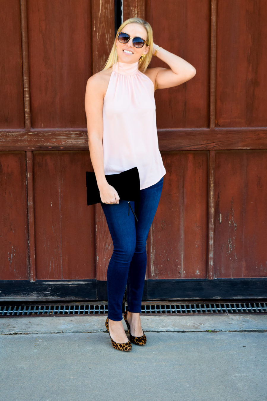j.crew tie neck top 
