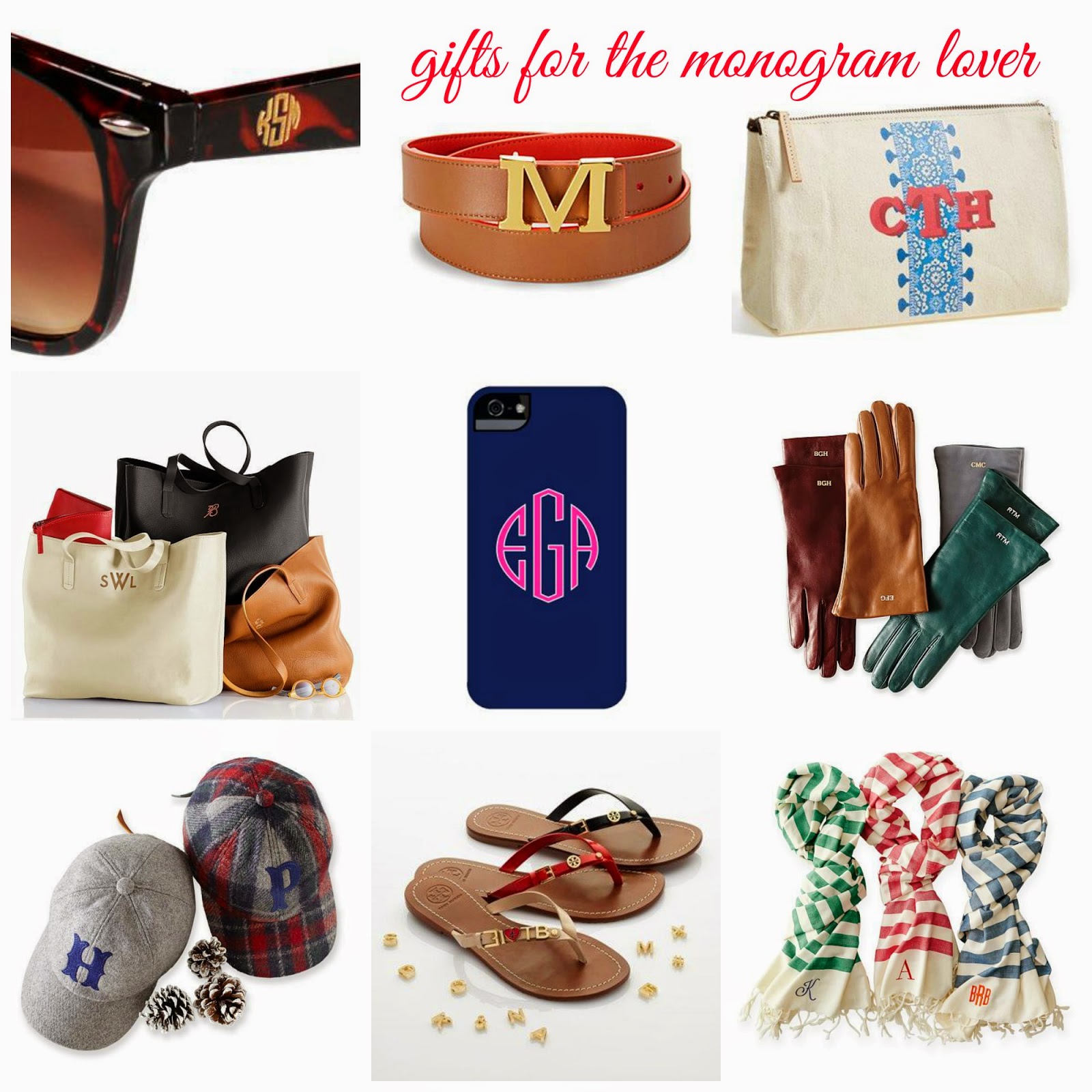 gift guide :: 30+ ideas for the monogram lover
