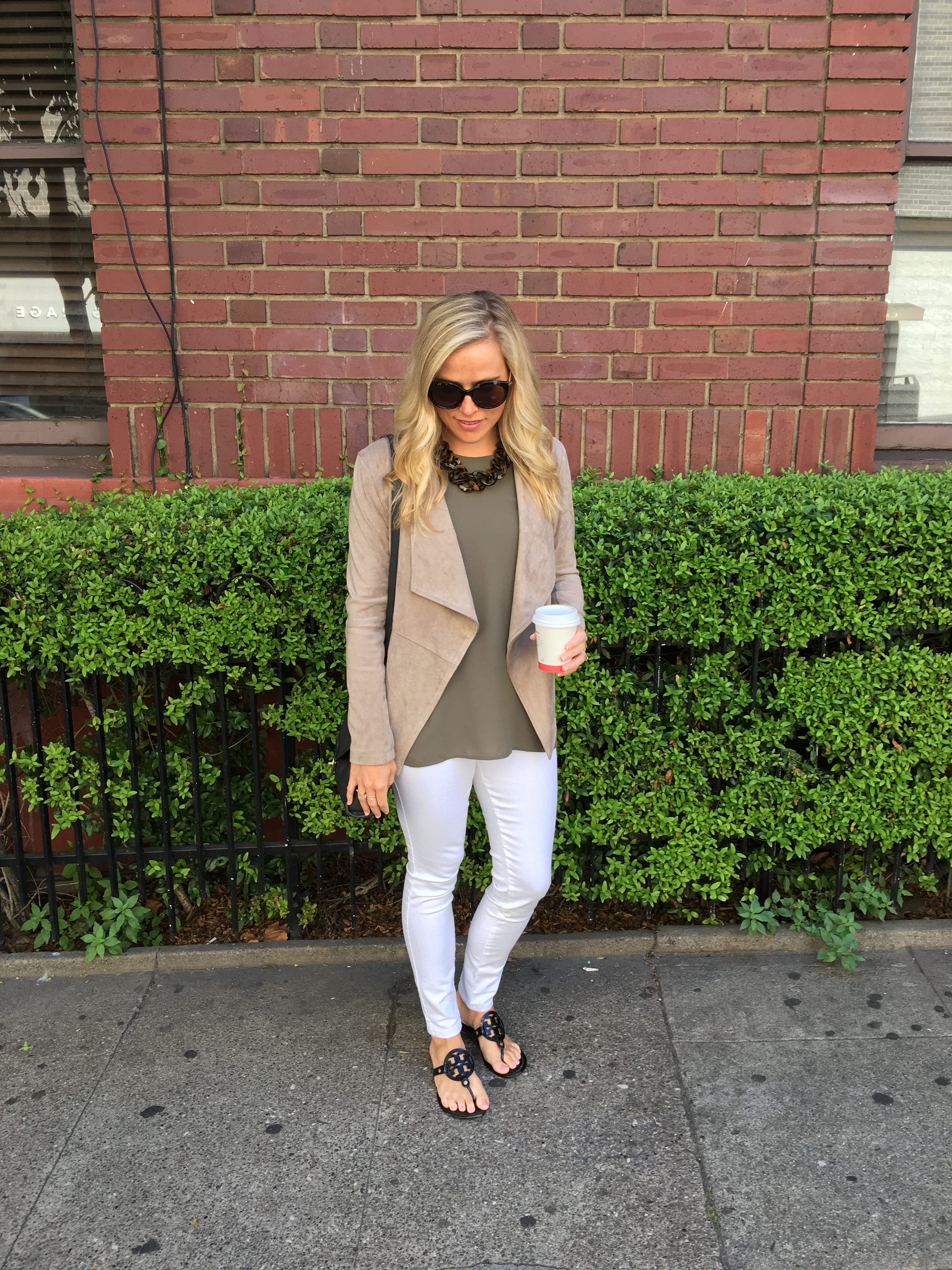 Draped Suede Jacket + Sale Favorites :: - The Sarcastic Blonde