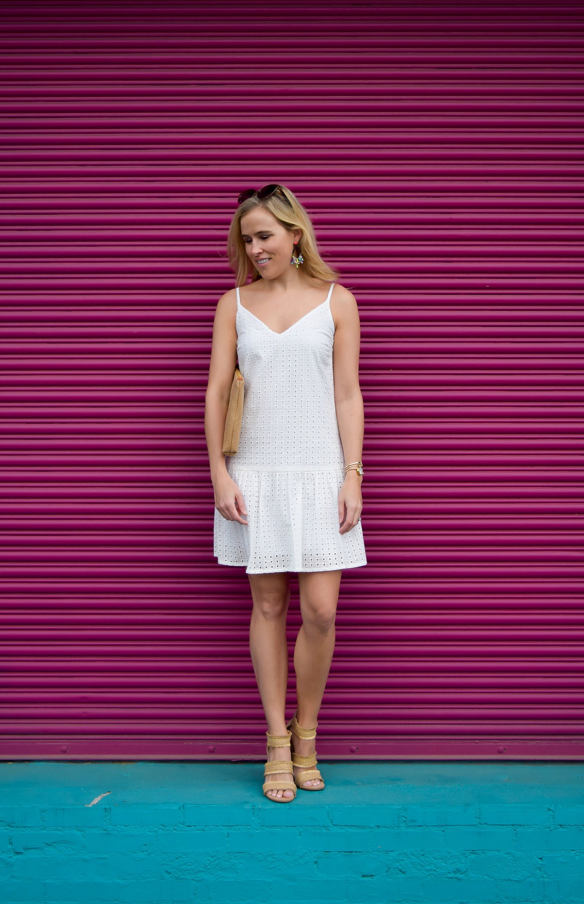 :: White Eyelet Dress + Weekend Recap ::