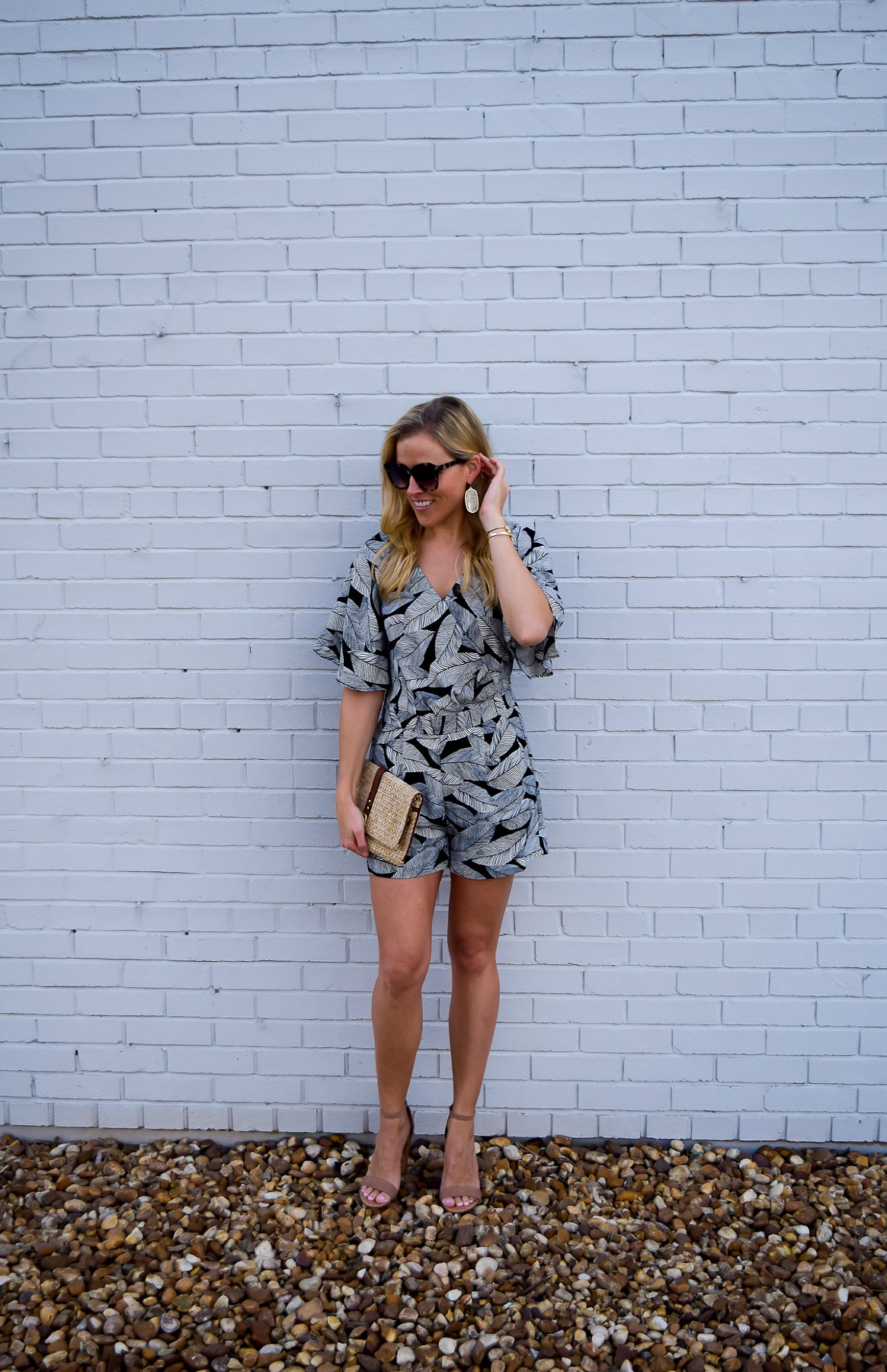 :: Printed Romper + Wish List Wednesday :: - The Sarcastic Blonde