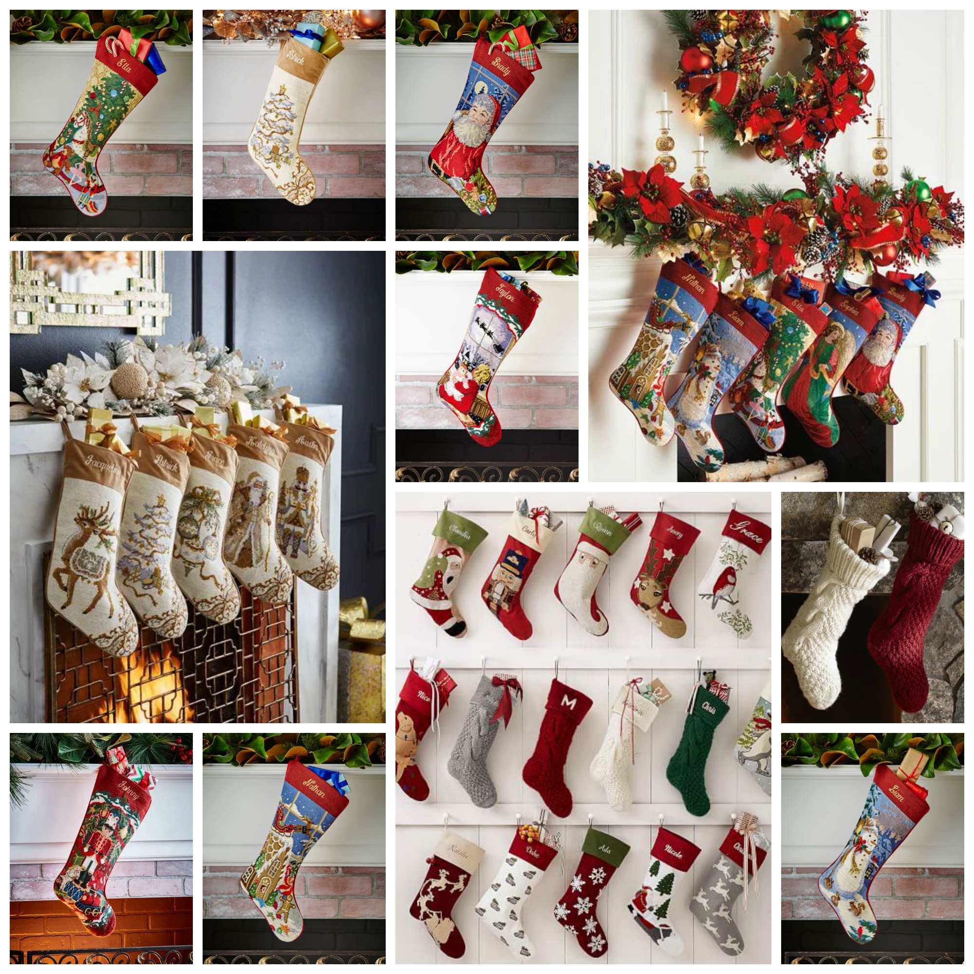 Needlepoint Christmas Stocking, Holiday Items at L.L.Bean