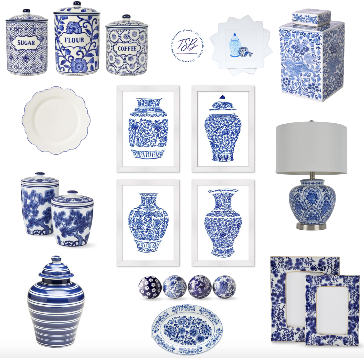 :: Blue + White Home Finds ::